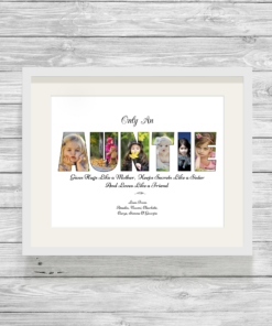 Bespoke Personalised Auntie Photo Collage Prints