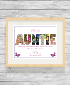 Bespoke Personalised Auntie Photo Collage Prints