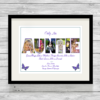 Bespoke Personalised Auntie Photo Collage Prints