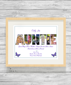 Bespoke Personalised Auntie Photo Collage Prints