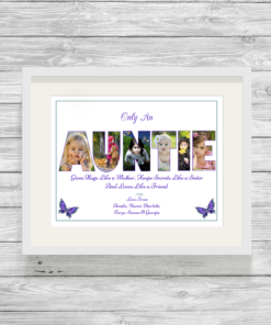 Bespoke Personalised Auntie Photo Collage Prints