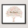Family Tree Design Personalised Word Art Print