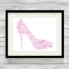 Bespoke Personalised Shoe Word Art Print
