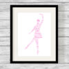 Personalised Bespoke Ballerina Word Art Print