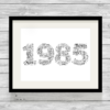 Bespoke Personalised Special Year Word Art Print