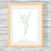 Personalised Bespoke Tinkerbell Word Art Picture