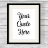 Bespoke Personalised Custom Quote Typography Print