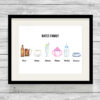 Personalised Drinks Watercolour Print