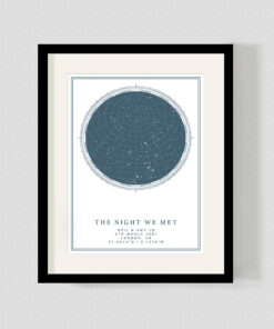 Alternative view of Personalised Custom Night Sky Star Map Print