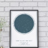 Personalised Custom Night Sky Star Map Print
