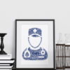 Bespoke Personalised Male Nurse Word Art Print