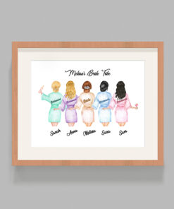 Personalised Bride Tribe Hen Party Print