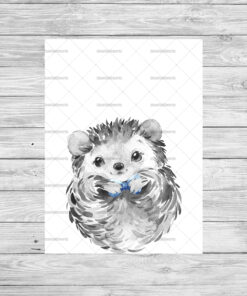 Safari Animals With Bows Boy's Bedroom Prints