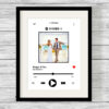 Personalised Music Song Player with Photo Word Art Print