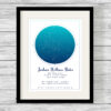 Personalised Night Sky Star Map Day You Were Born Print