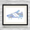 Football Boot Personalised Word Art Print