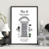 Personalised New Home Door Word Art Print