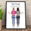 Personalised Friends Word Art Picture Print