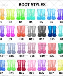 Personalised Teacher Rain Boots End of Term Word Art Print
