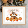 Personalised Family Pumpkin Autumn Halloween Print Frame