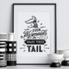 Even Mermaids Wash Their Tails Funny Humour Home Print