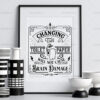 Changing The Toilet Paper Funny Humour Home Print