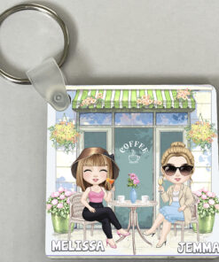 Acrylic Square Keyring Size: 50mm