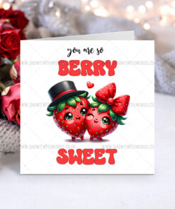 Cute Food Personalised Valentine's Day Cards