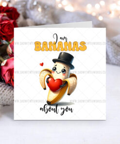 Cute Food Personalised Valentine's Day Cards