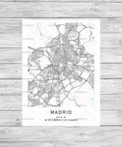 Country City Map Poster Print Frame or Instant Digital Download