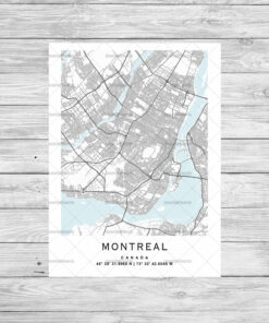 Country City Map Poster Print Frame or Instant Digital Download