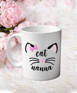 Cat Mum Personalised Double Sided Mug with Photo