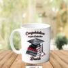 Personalised Graduation Congratulations Mug Cup Gift Red & Grey