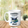 Personalised Graduation Congratulations Mug Cup Gift Blue