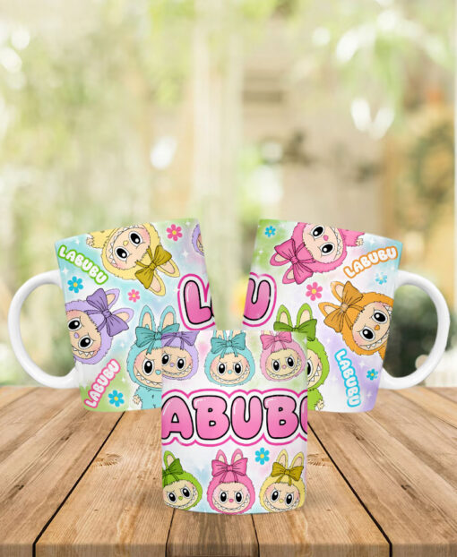 Labubu Style Cartoon Coffee Mug – 11oz Cute Monster Cup