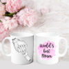 Personalised World's Best Mum Ceramic Mug & Coaster
