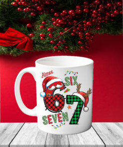 Six Seven Christmas Mug – Funny 6 7 Meme Cup | Personalised Teen Gift