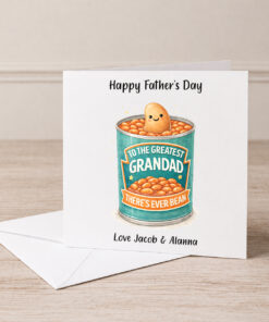 Personalised “Human Bean” Father's Day Greeting Card