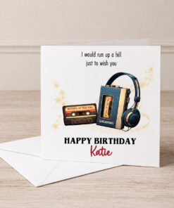 Stranger Things Inspired Birthday Greetings Card