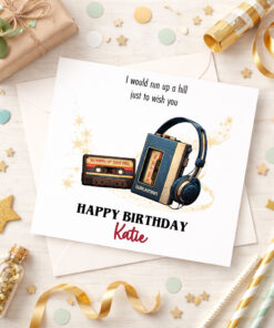 Stranger Things Inspired Birthday Greetings Card