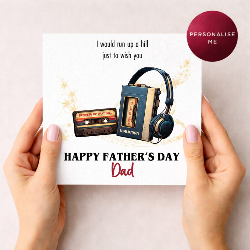 Stranger Things Inspired Father's Day Greetings Card