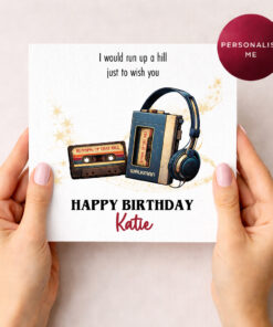 Stranger Things Inspired Birthday Greetings Card