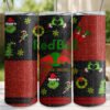 Personalised Christmas Grinch Red Bull-Style 20oz Skinny Insulated Tumbler