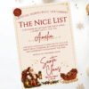 Santa's Nice List Certificate Personalised with your Name